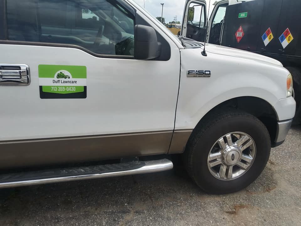  for The DUFF LAWN Service in Houston, Texas