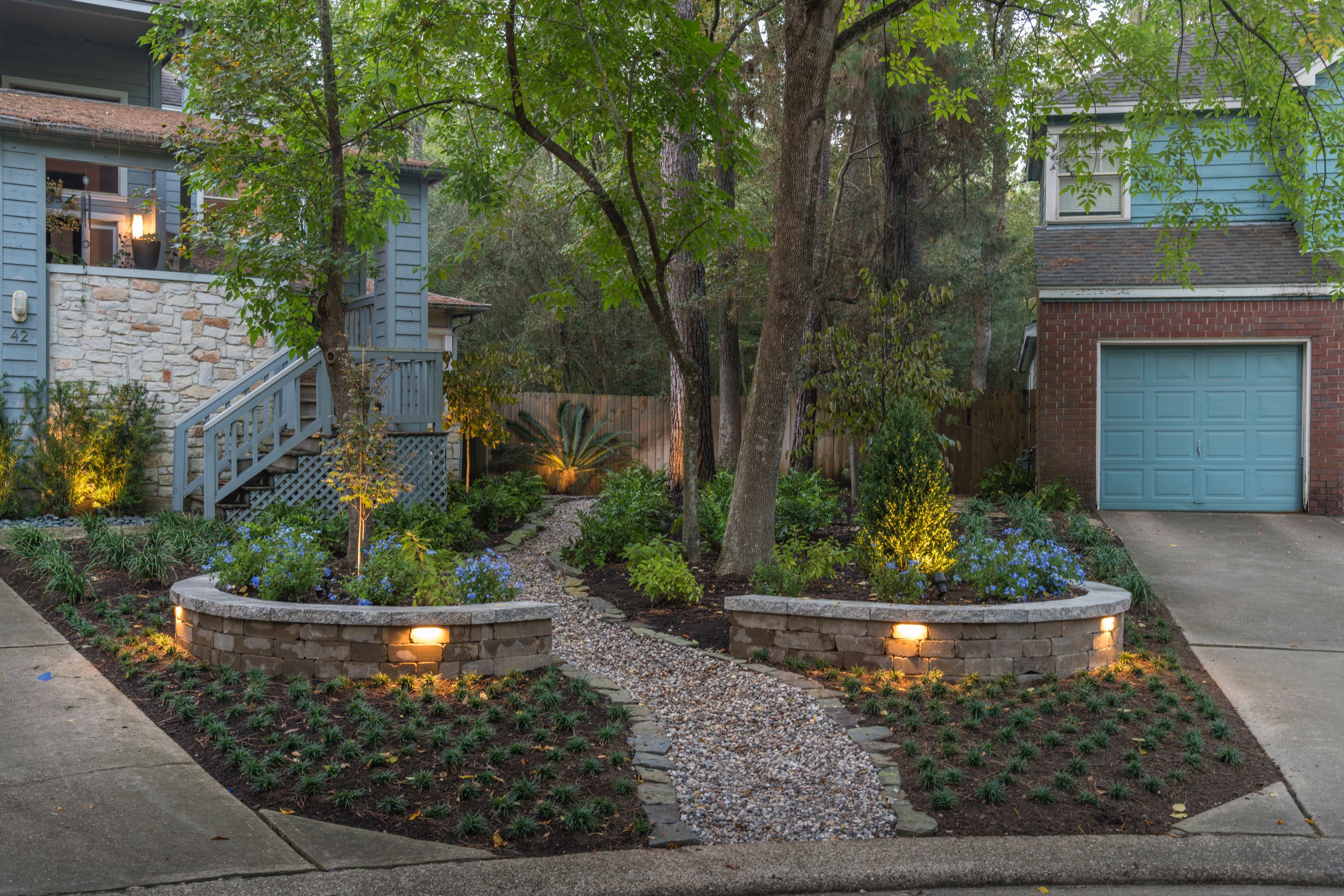 Walkways for Atlas Land Design in Creekside Park, TX