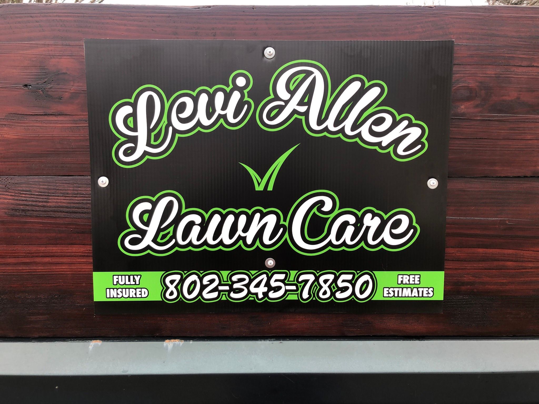  for Levi Allen Lawn Care in Rutland County, VT