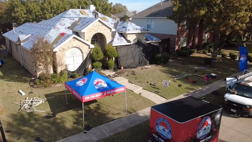 Installs for Major League Roofing in Frisco, TX