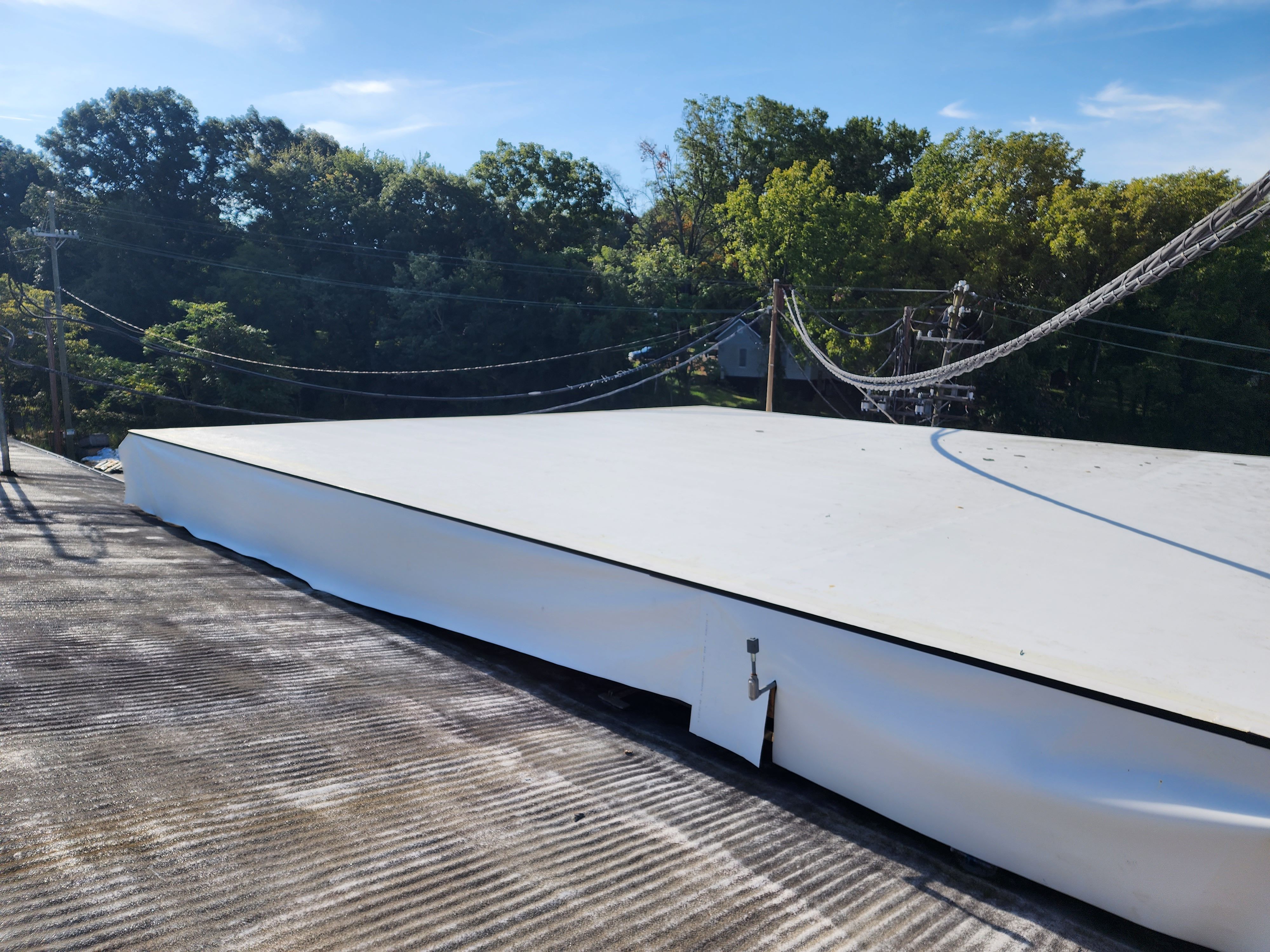 Industrial Plant Dock Roof Replacement for Merl's Construction LLC in Statesville, NC