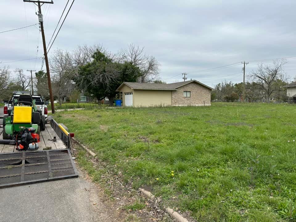 Mowing for Allen Lawn Care in Taylor, Texas