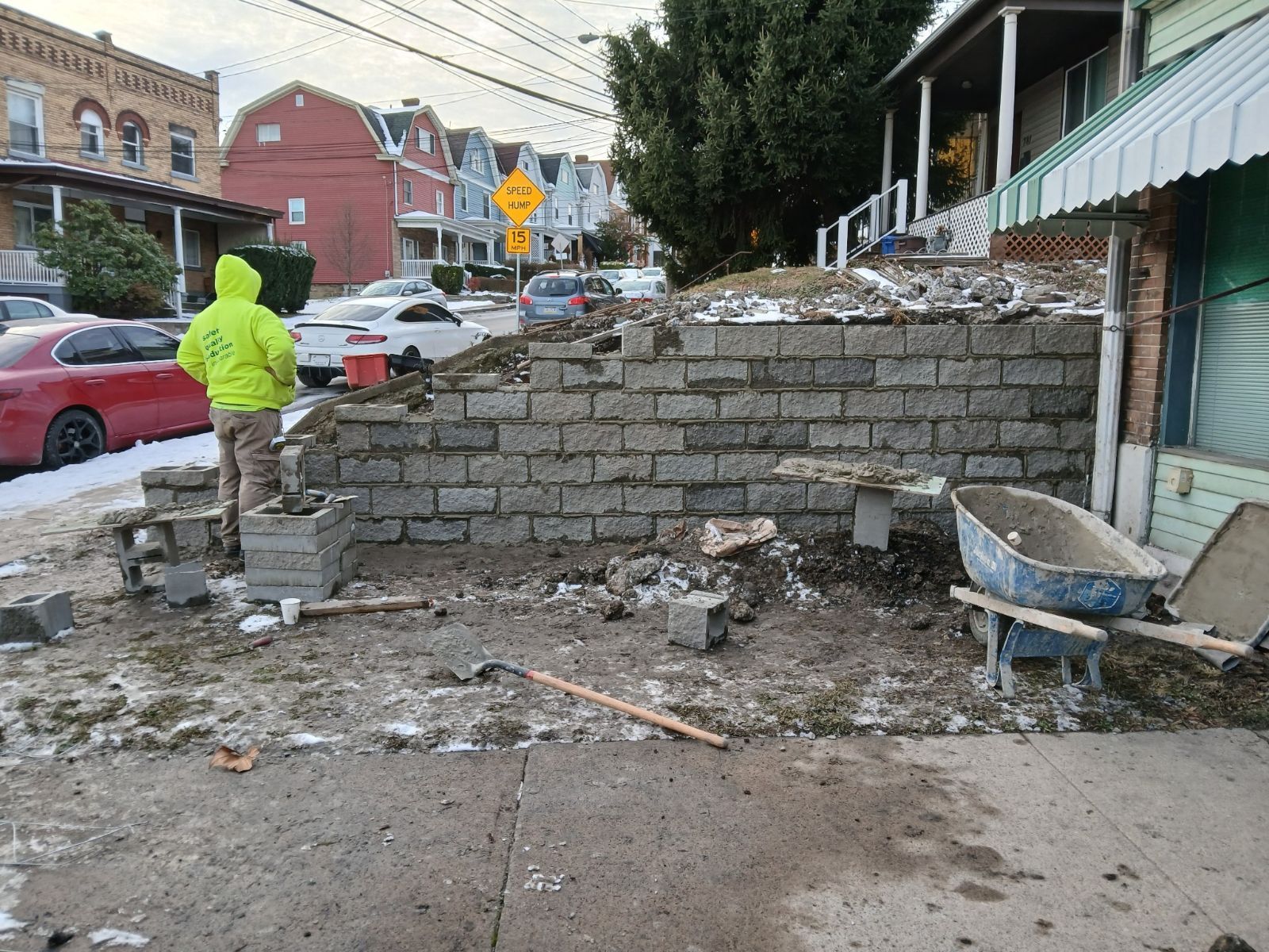 Retaining Wall  for Joseph Little Home Improvements in Pittsburgh, PA