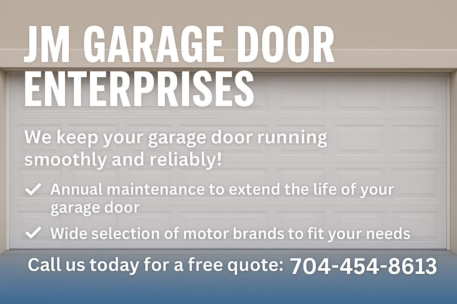  for JM Garage Door Enterprises LLC in Charlotte, NC