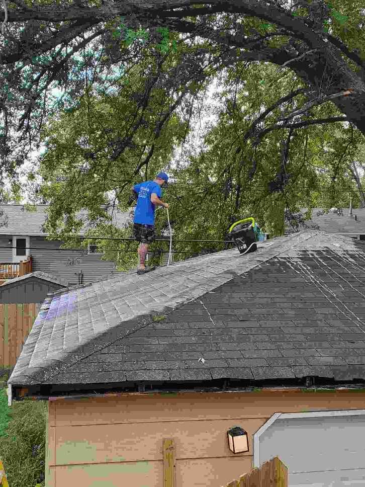 Roof Washing for Premier Partners, LLC. in Volo, IL