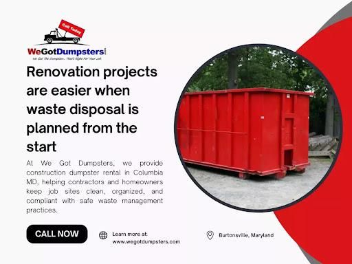  for We Got Dumpsters LLC in Clarksburg, MD