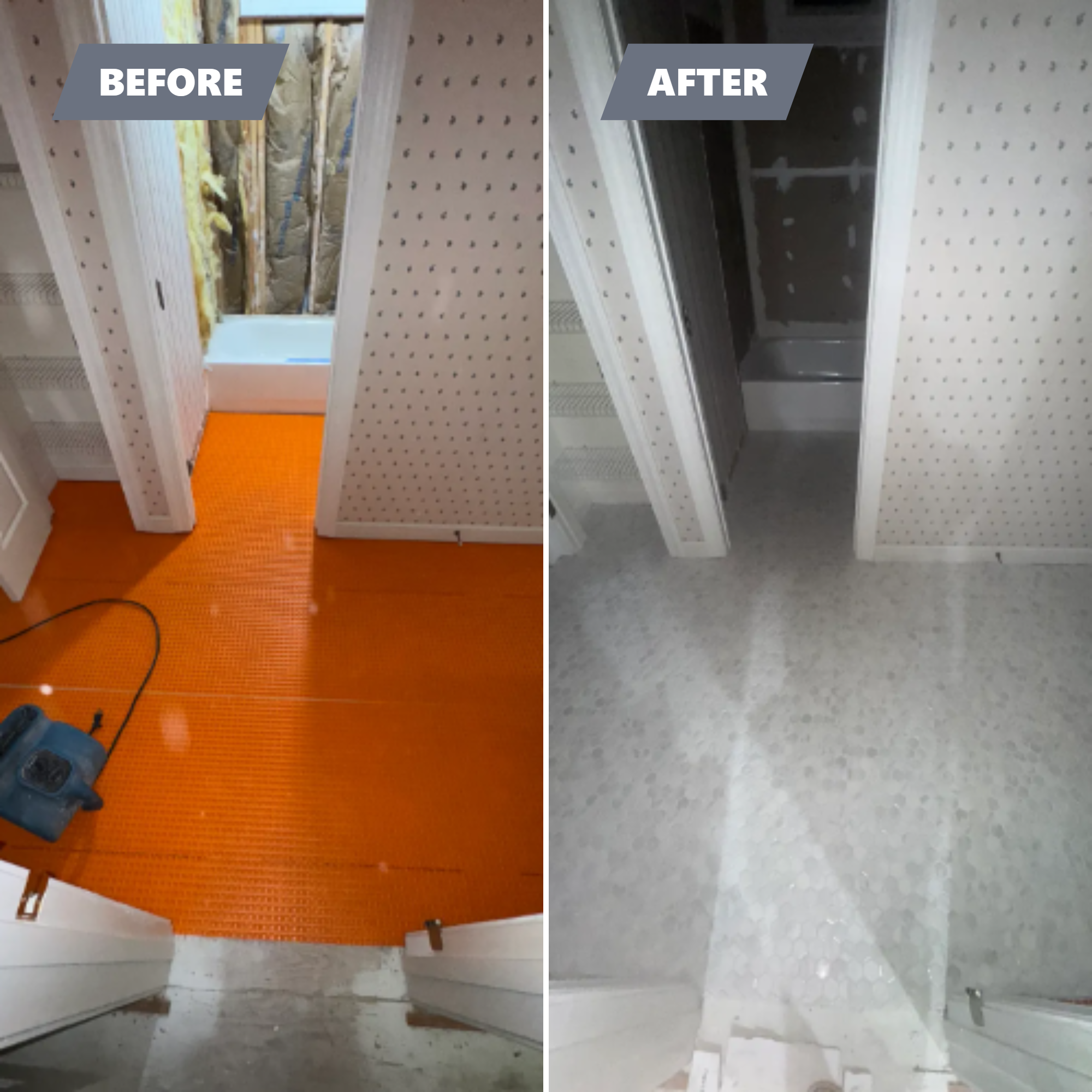 Before and After for A-L Tile in Saluda, SC