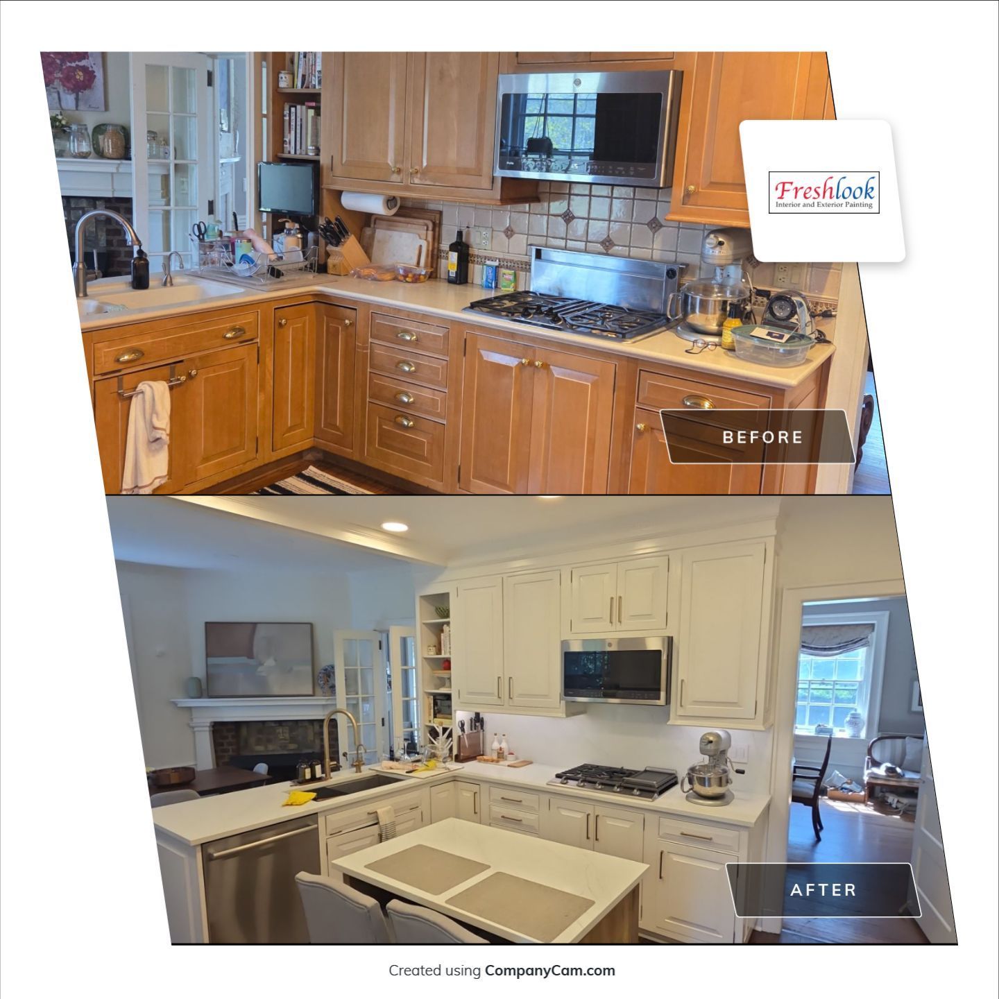 Kitchen Cabinet Transformations for Freshlook Painting LLC in Springfield, PA