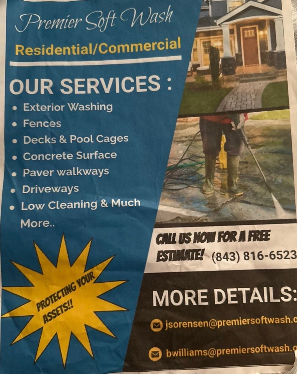  for Premier Softwash in Bluffton, SC