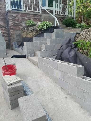 Retaining Wall  for Joseph Little Home Improvements in Pittsburgh, PA