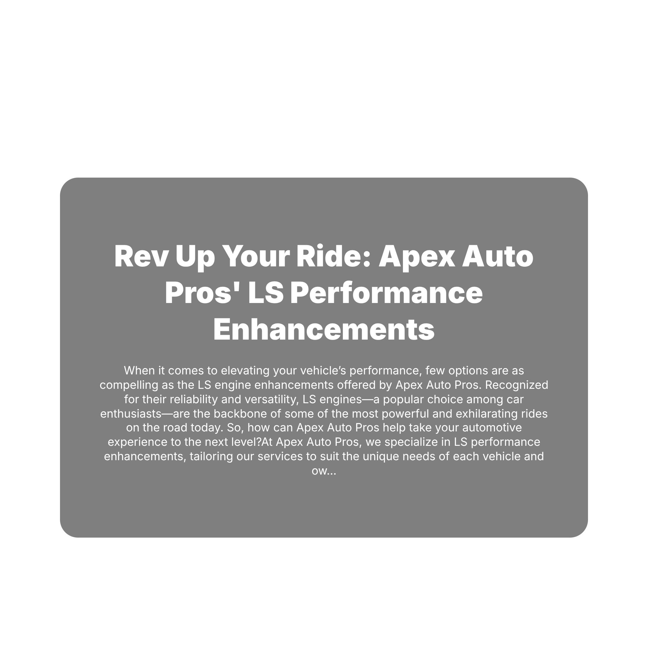  for Apex Auto Pros in Myrtle Beach, SC
