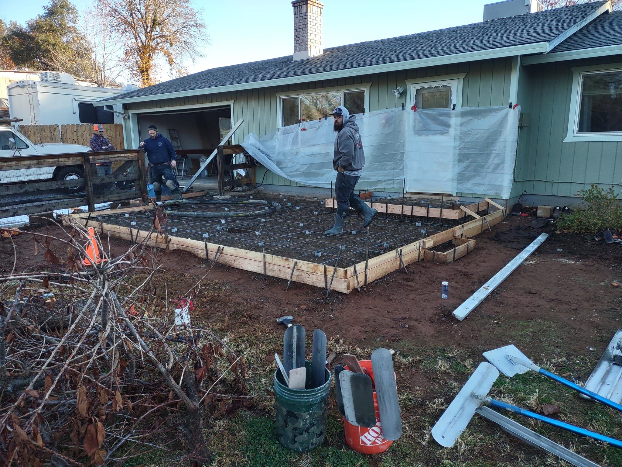 Concrete for Austin LoBue Construction in Cottonwood, CA