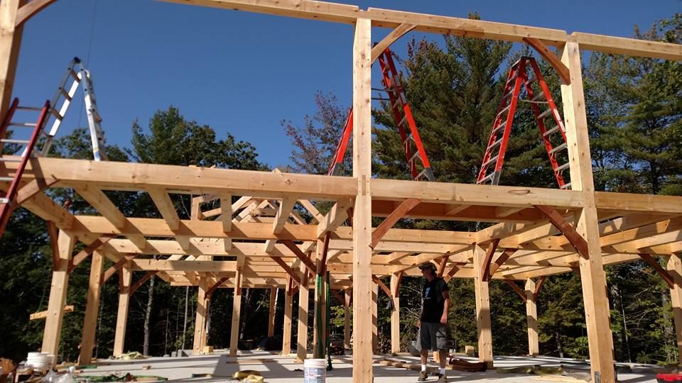 Exterior Renovations for Dresser Timber Frames in Dedham, ME