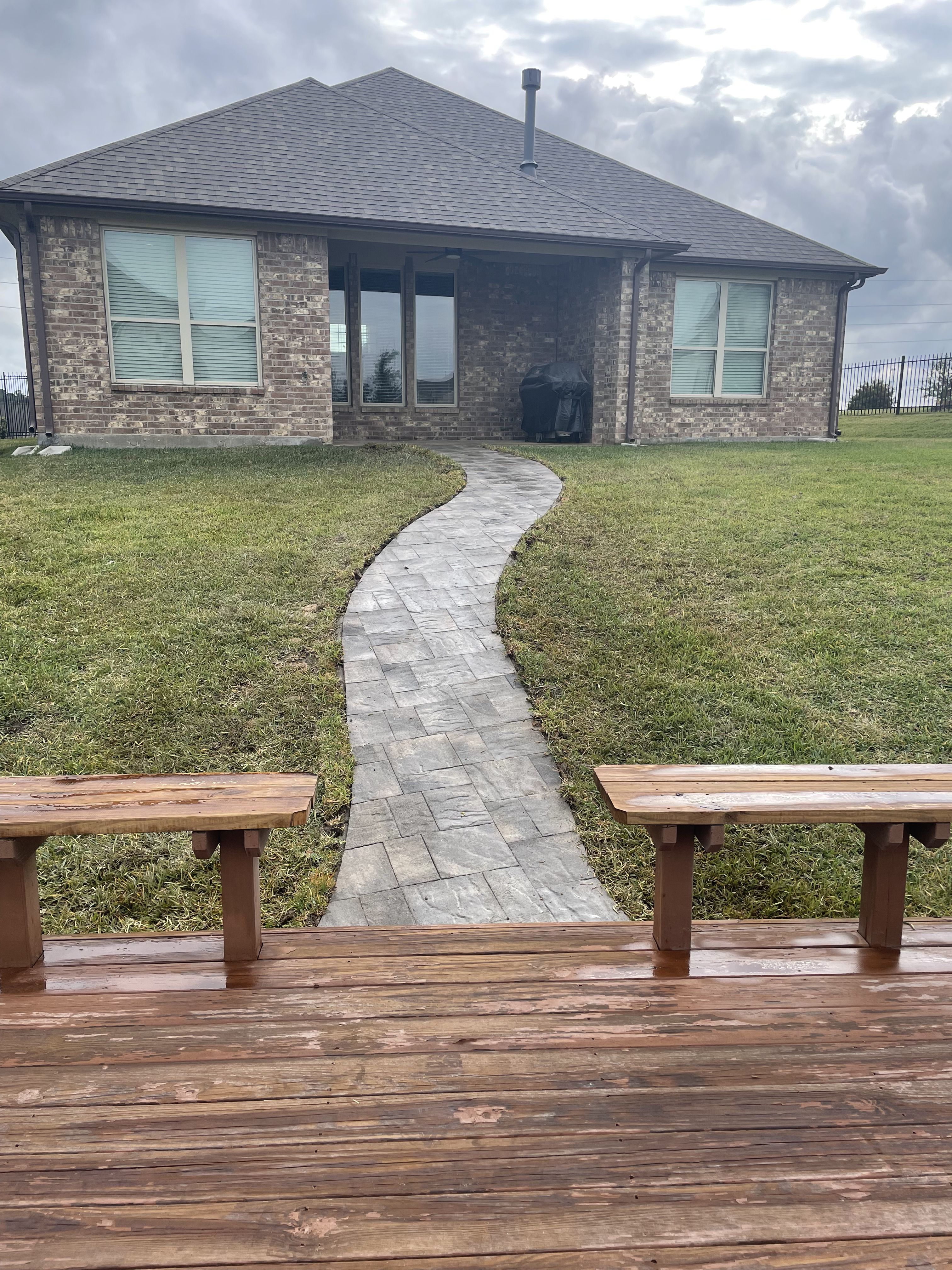 Walkways for Atlas Land Design in Creekside Park, TX