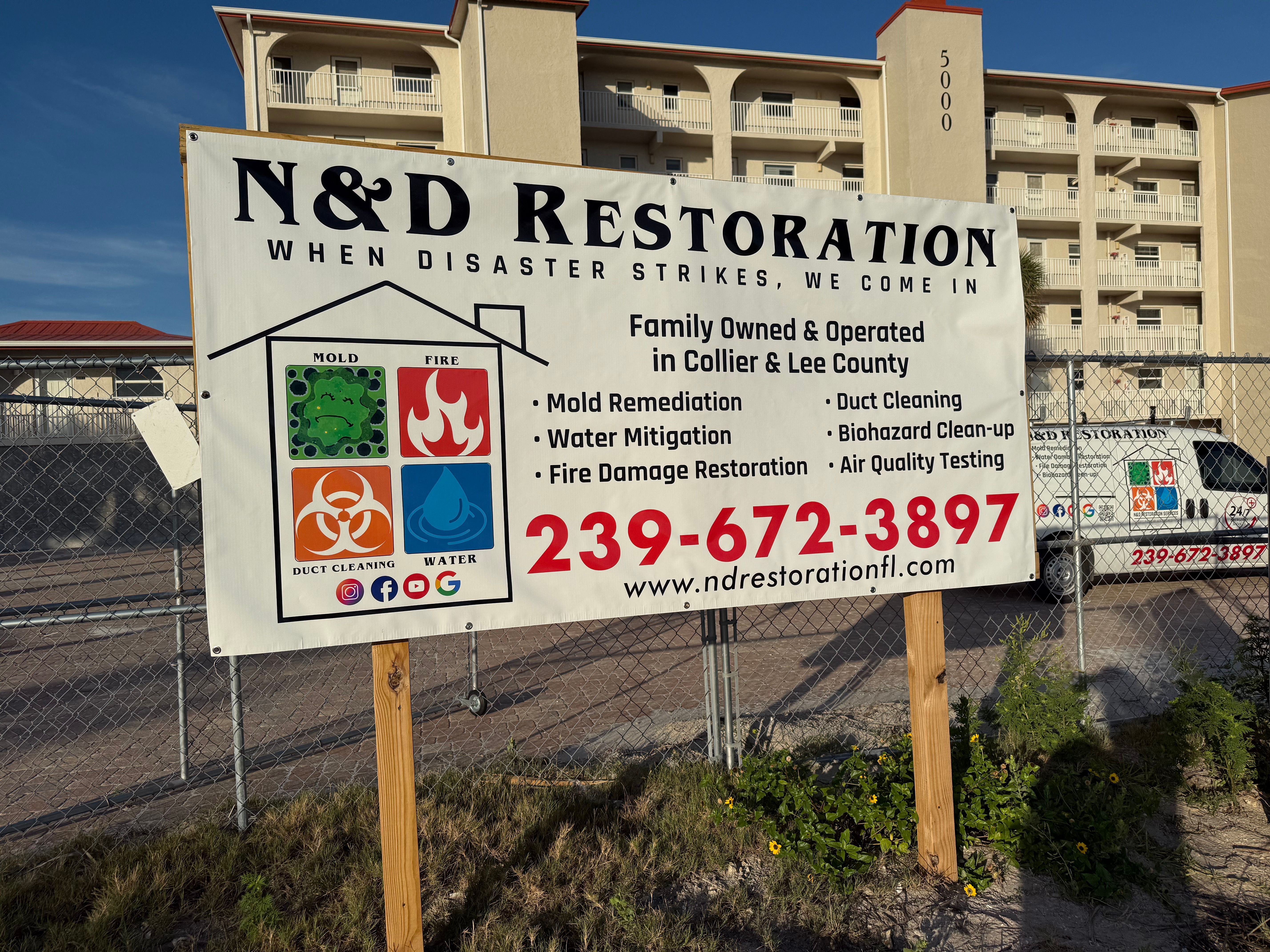  for N&D Restoration Services When Disaster Strikes, We Come In in Cape Coral,  FL