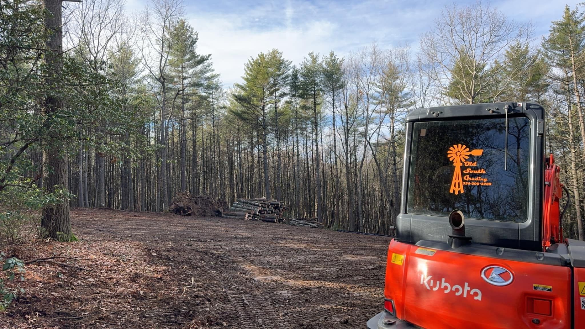Excavating for Old South Grading in Glade Valley, NC