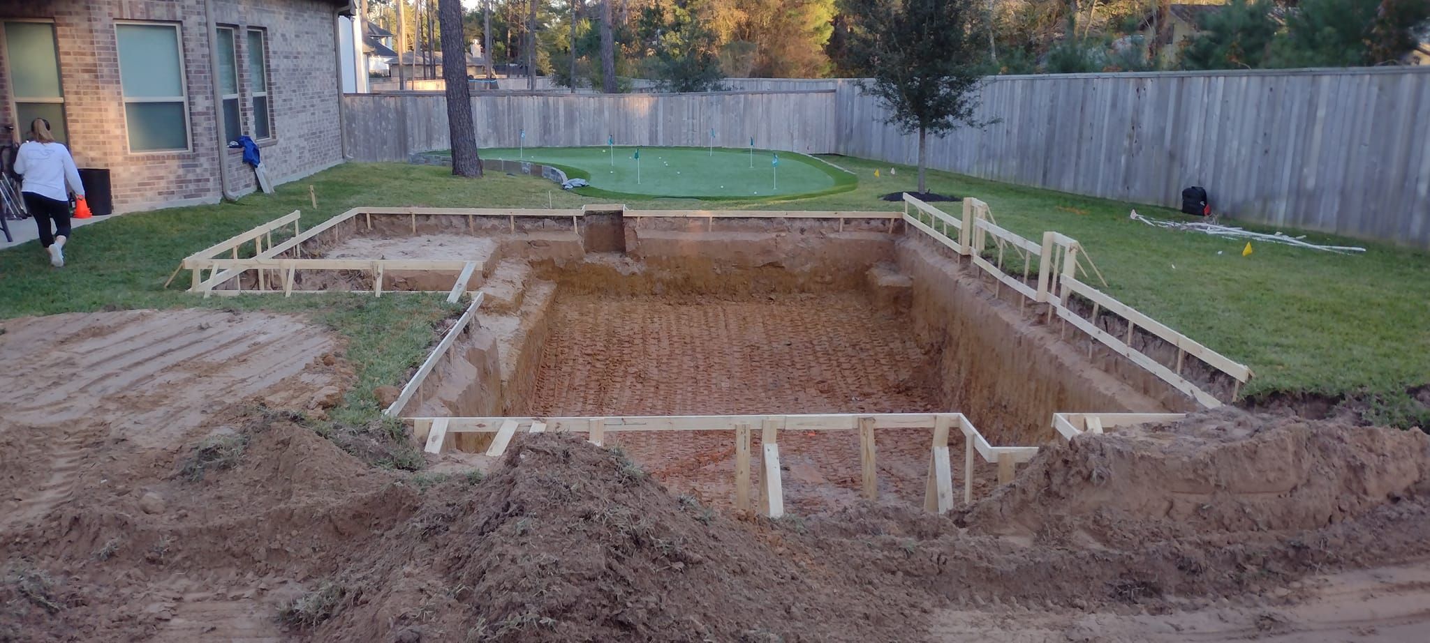 Custom Pool Construction for Out Back Pool and Spa Creations in The Woodlands, TX