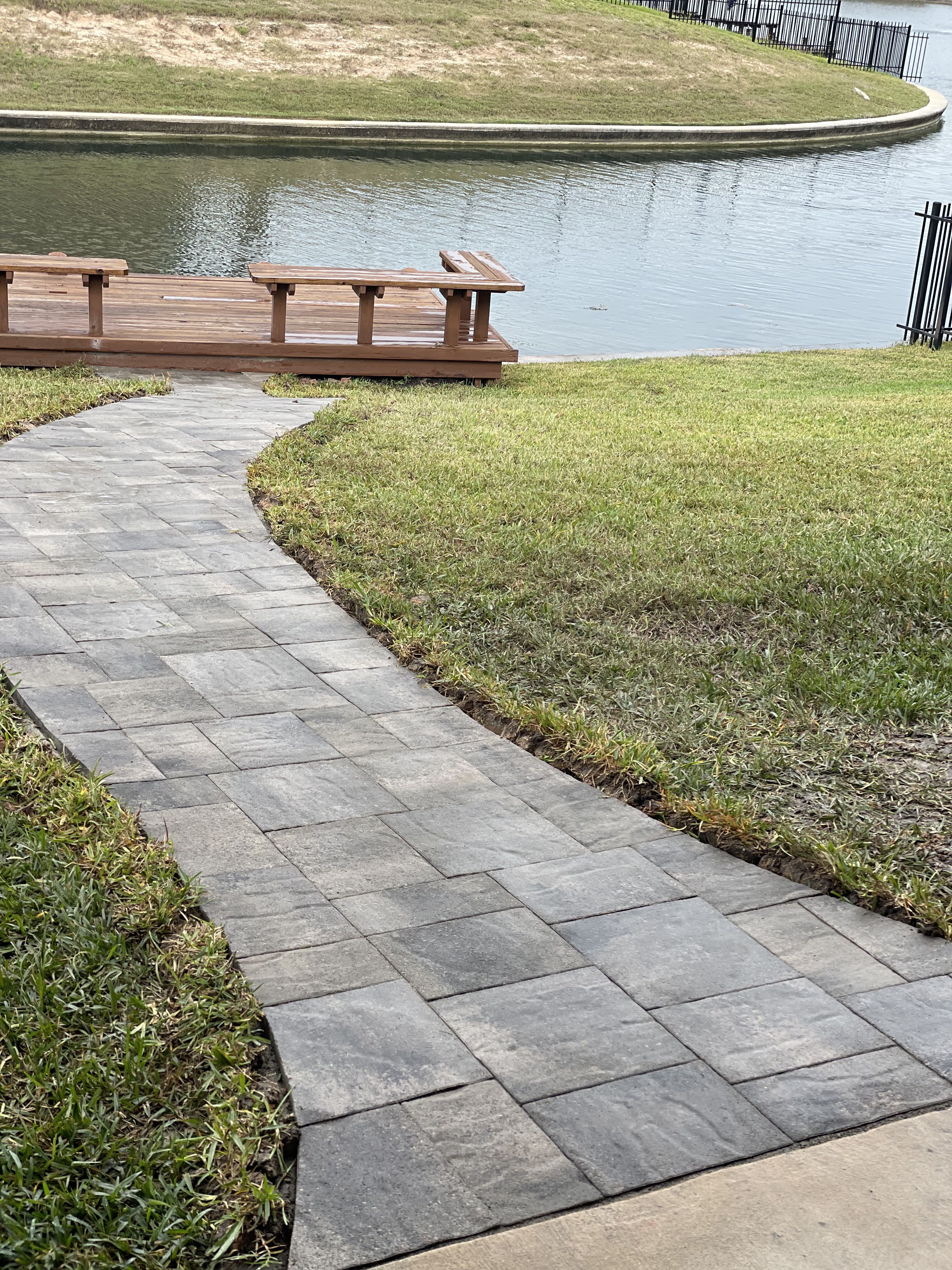 Walkways for Atlas Land Design in Creekside Park, TX
