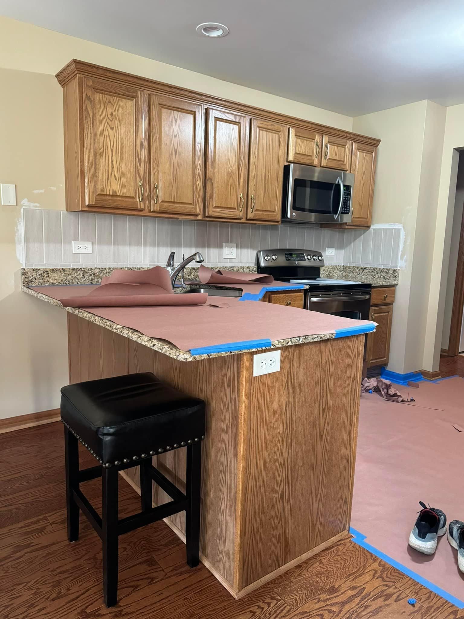 Cabinet Painting for TL Painting in Joliet, IL