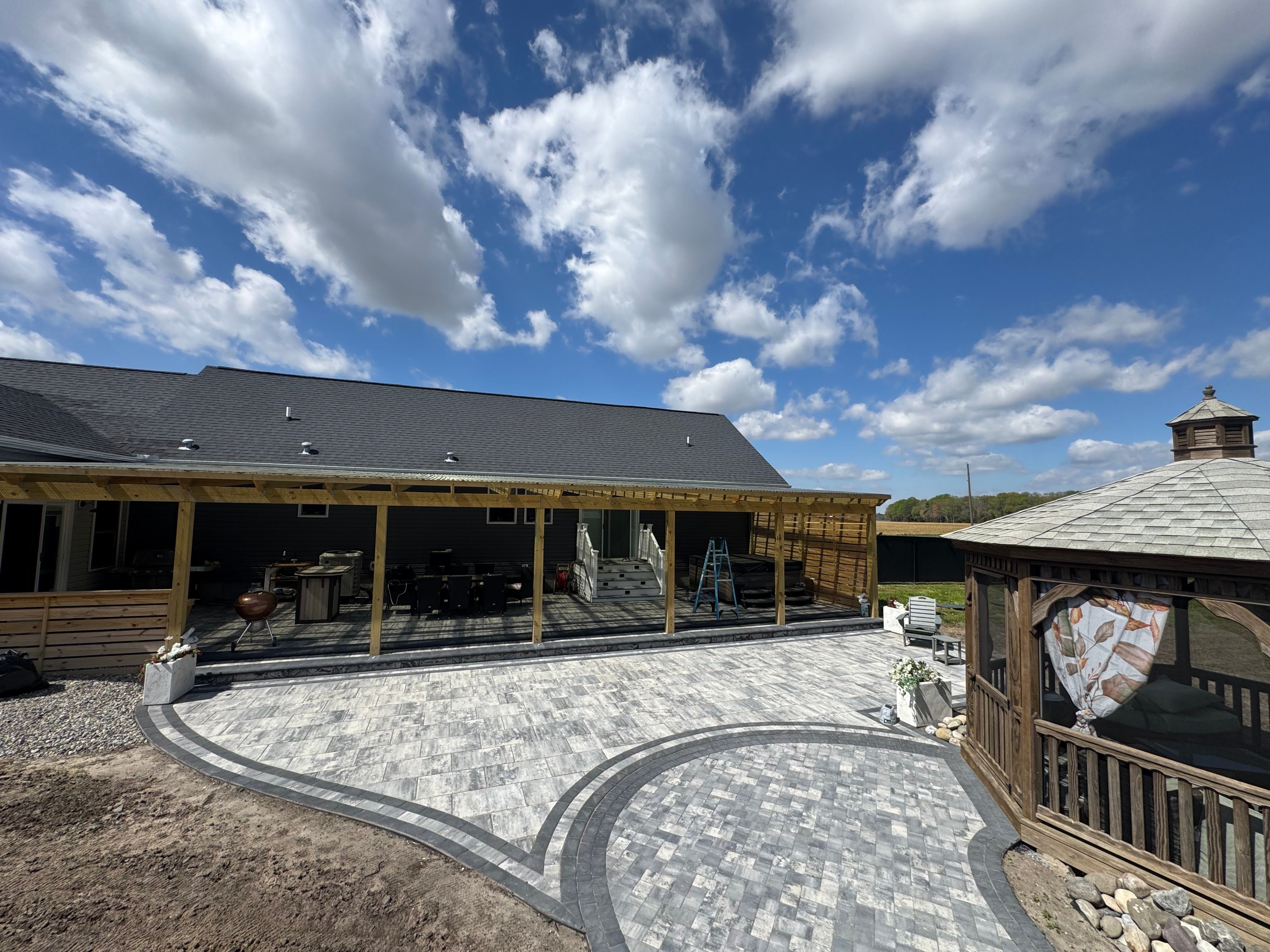 Patio Design & Construction for Broker Post Ground Crew in Sussex County, DE