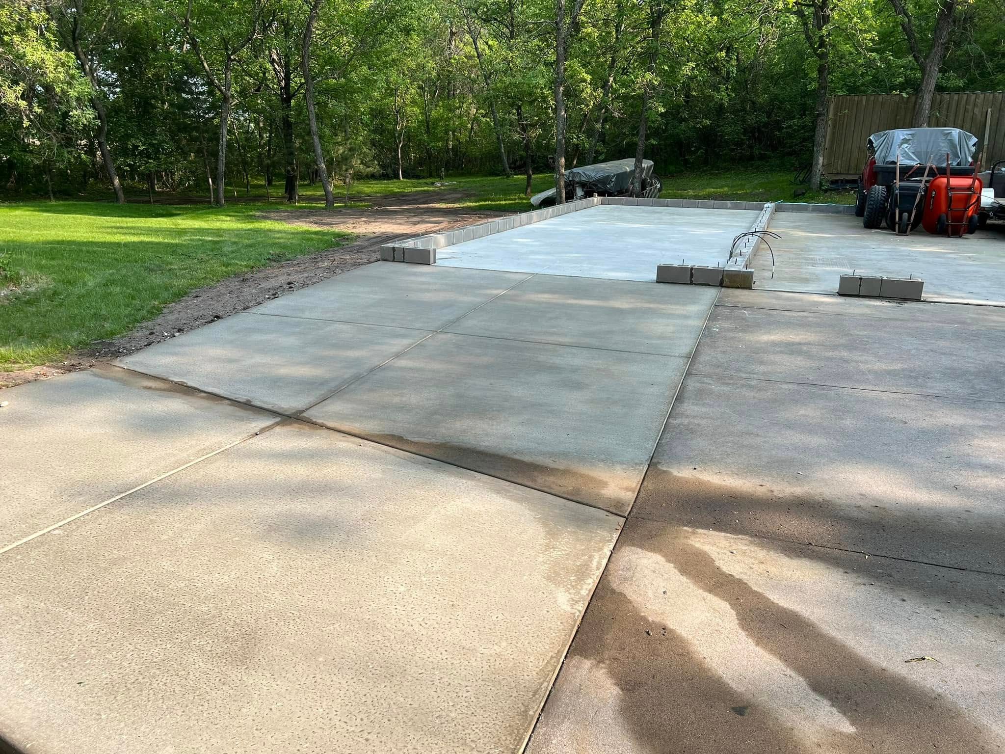 Concrete for Johnsons Custom Creations in Milaca, MN