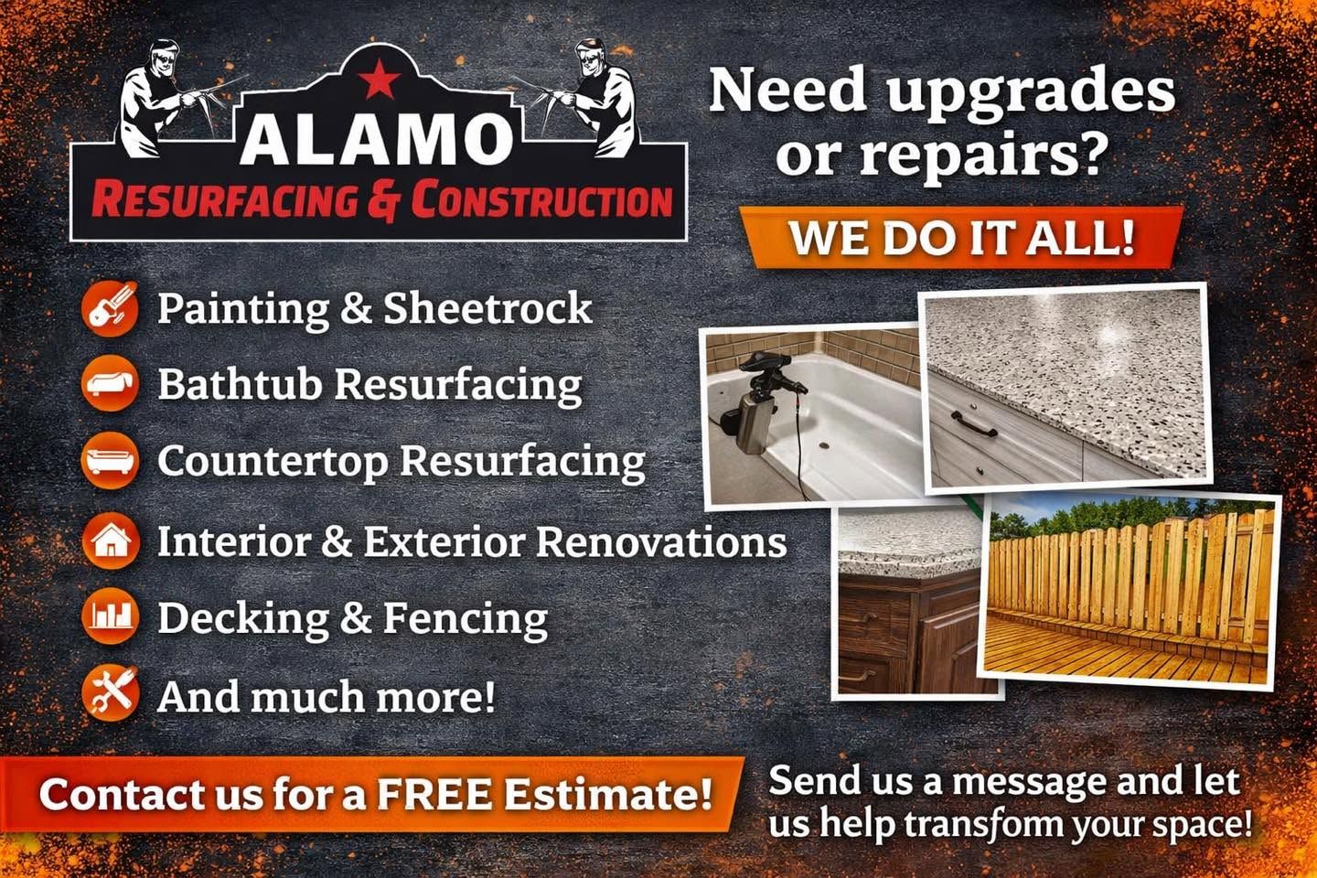  for Alamo Resurfacing and Construction   in San Antonio, TX