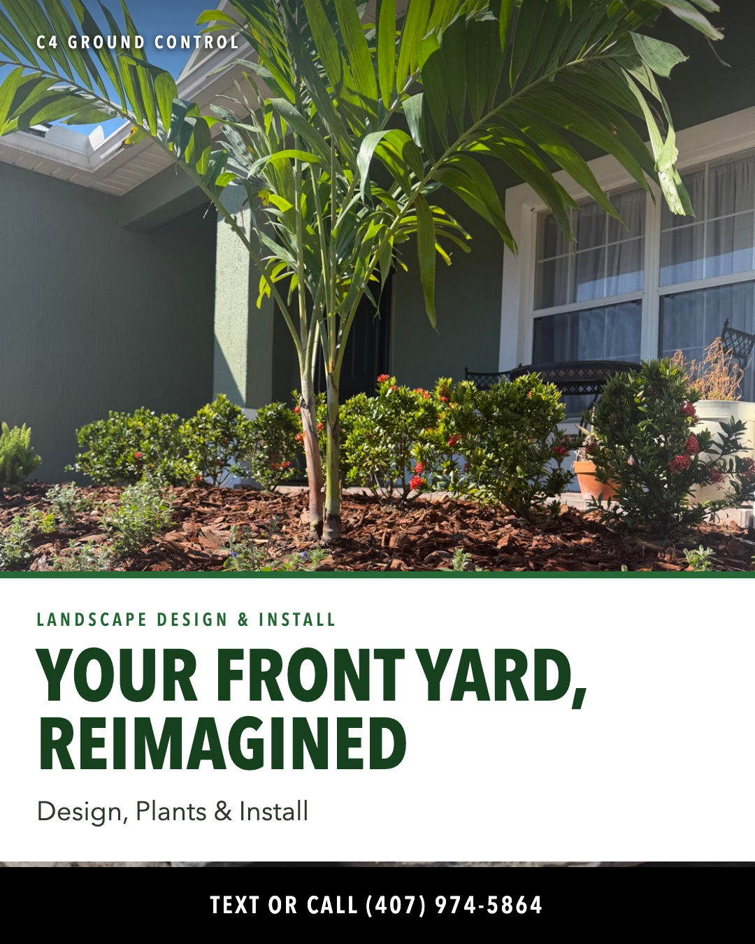 Irrigation System Design & Install for C4 Ground Control in Orlando, FL