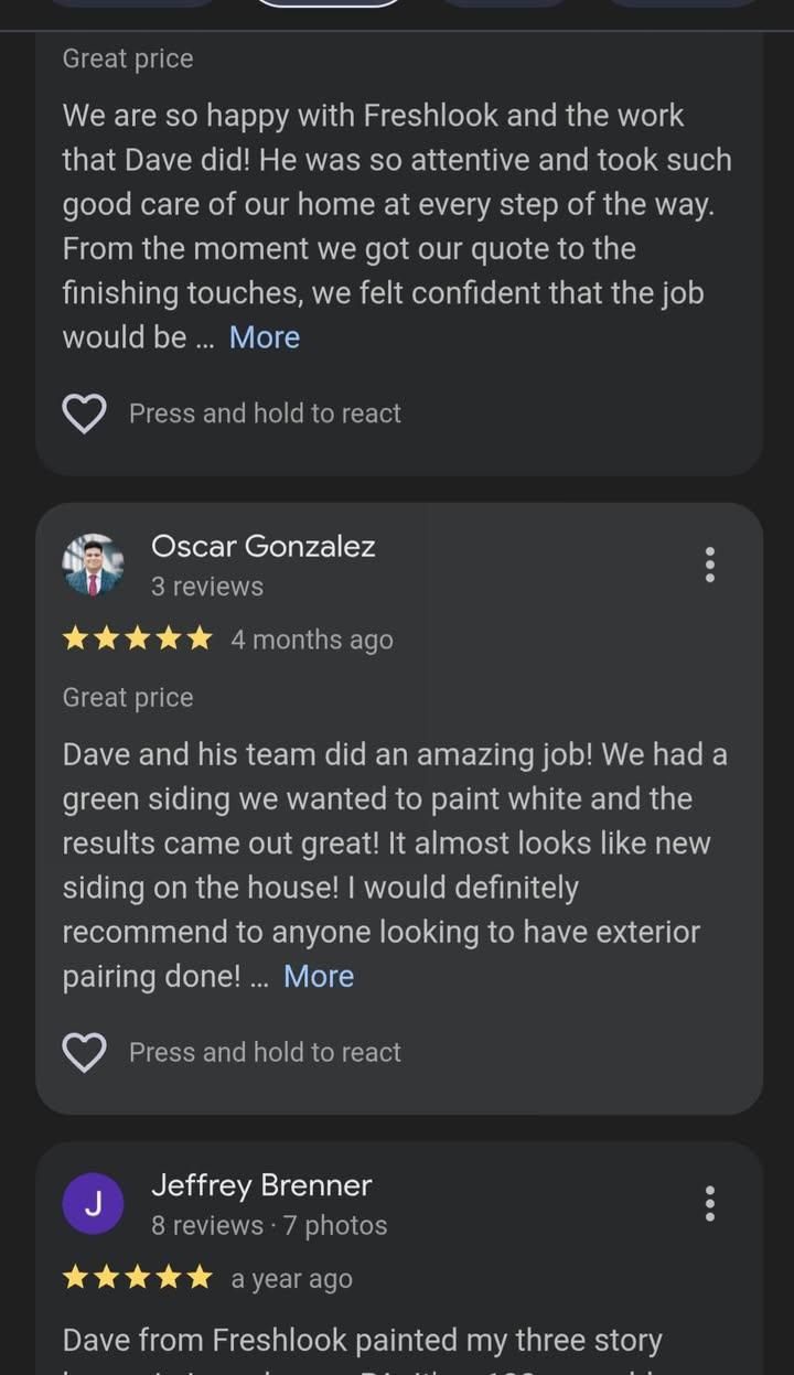 All Photos for Freshlook Painting LLC in Springfield, PA