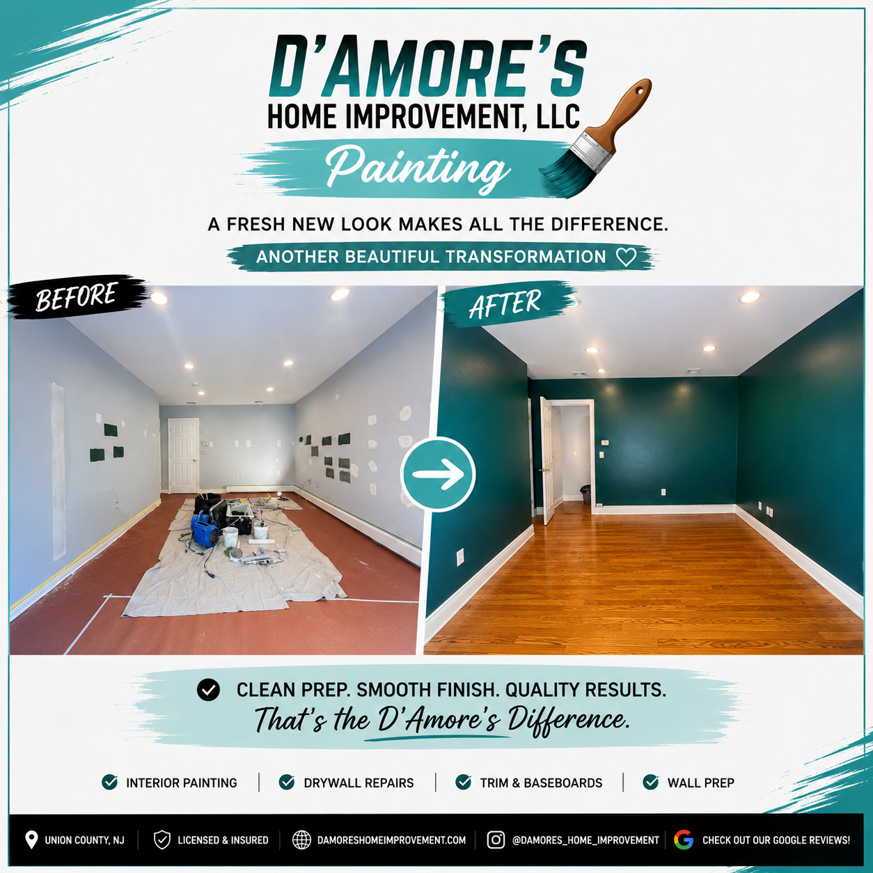  for D'Amore's Home Improvement, LLC in Union County, NJ