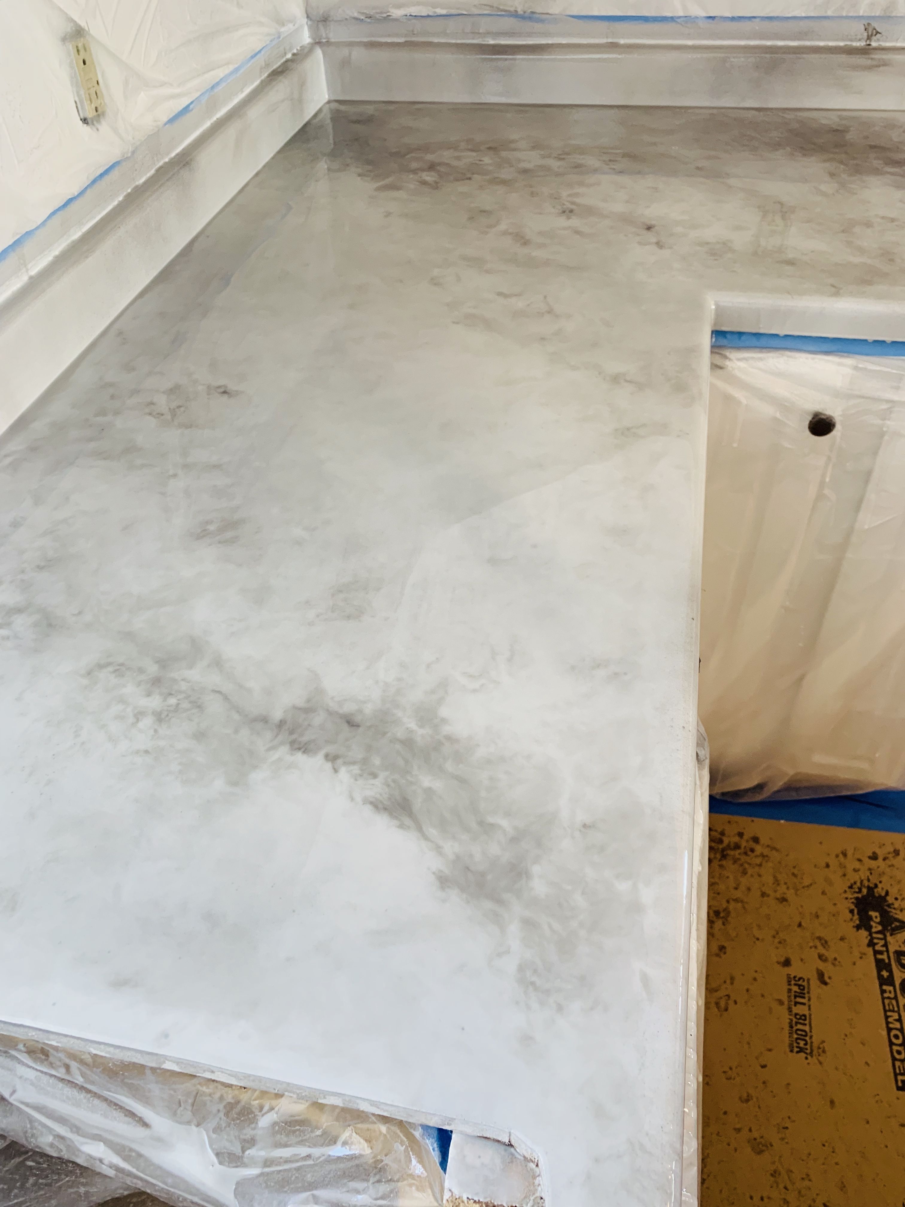 Epoxy- Countertops and Flooring for Mr. Mole's Painting in Bemidji, MN