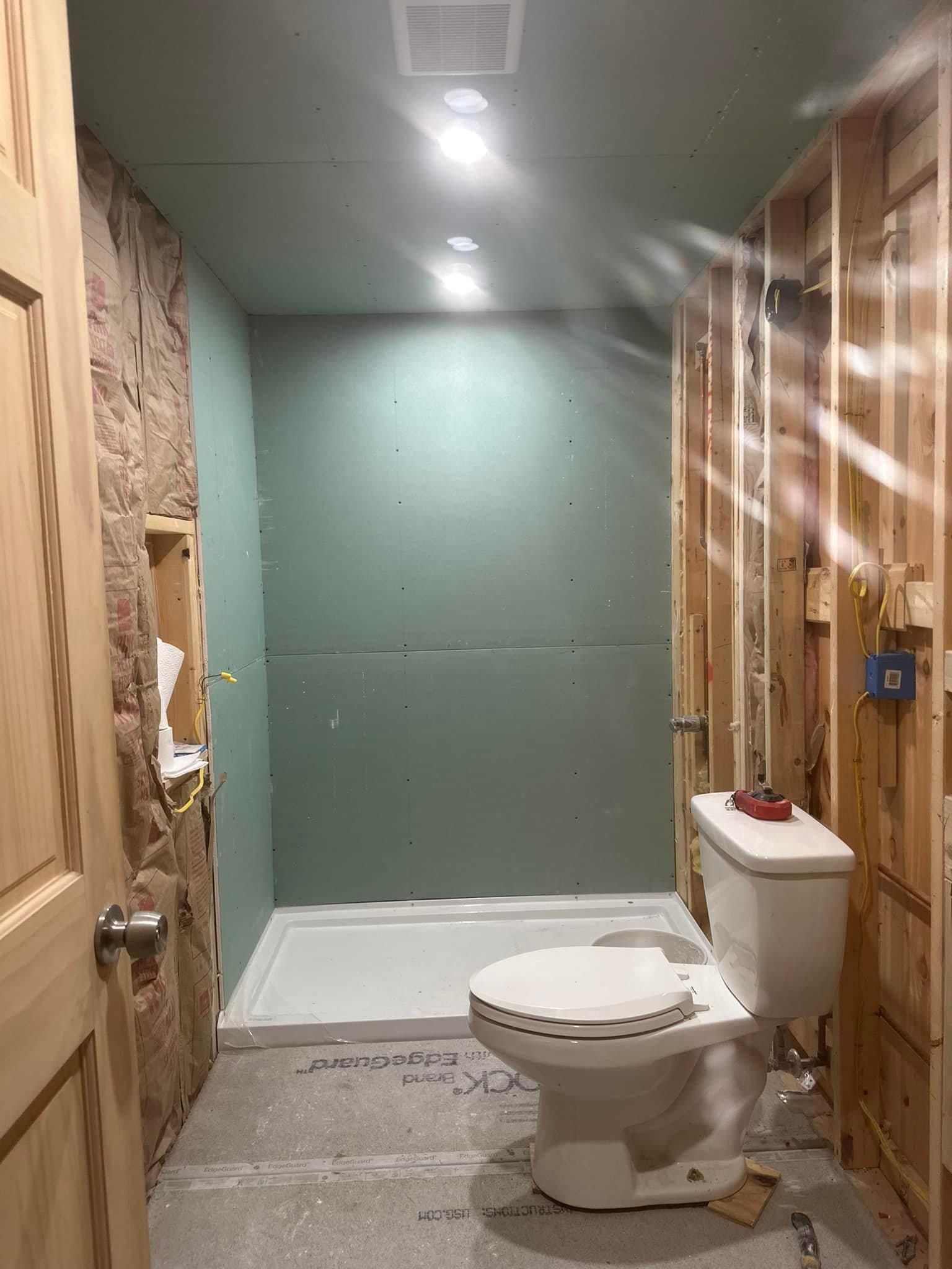 Bathroom Renovation for L.R. Platt Construction in Boonville, New York