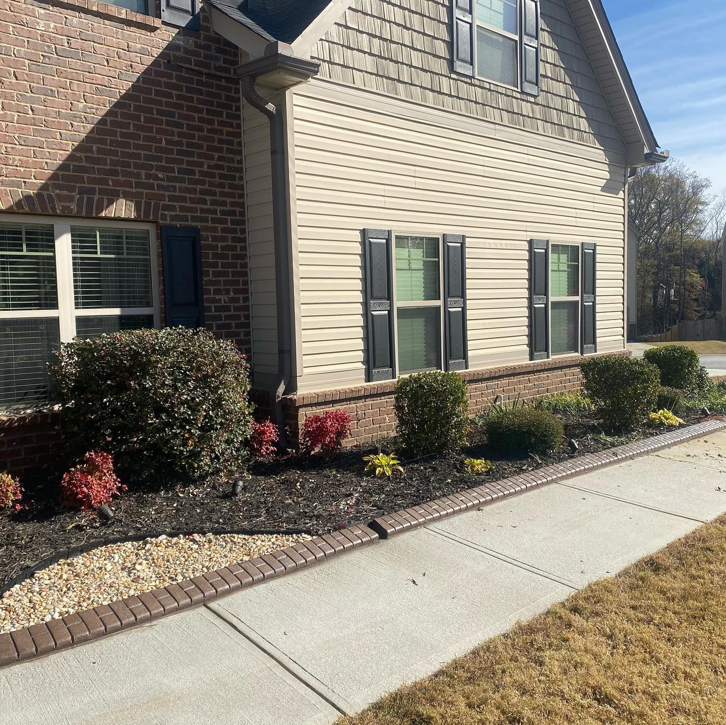 Landscaping for JIF Concrete Services in Greenville, SC