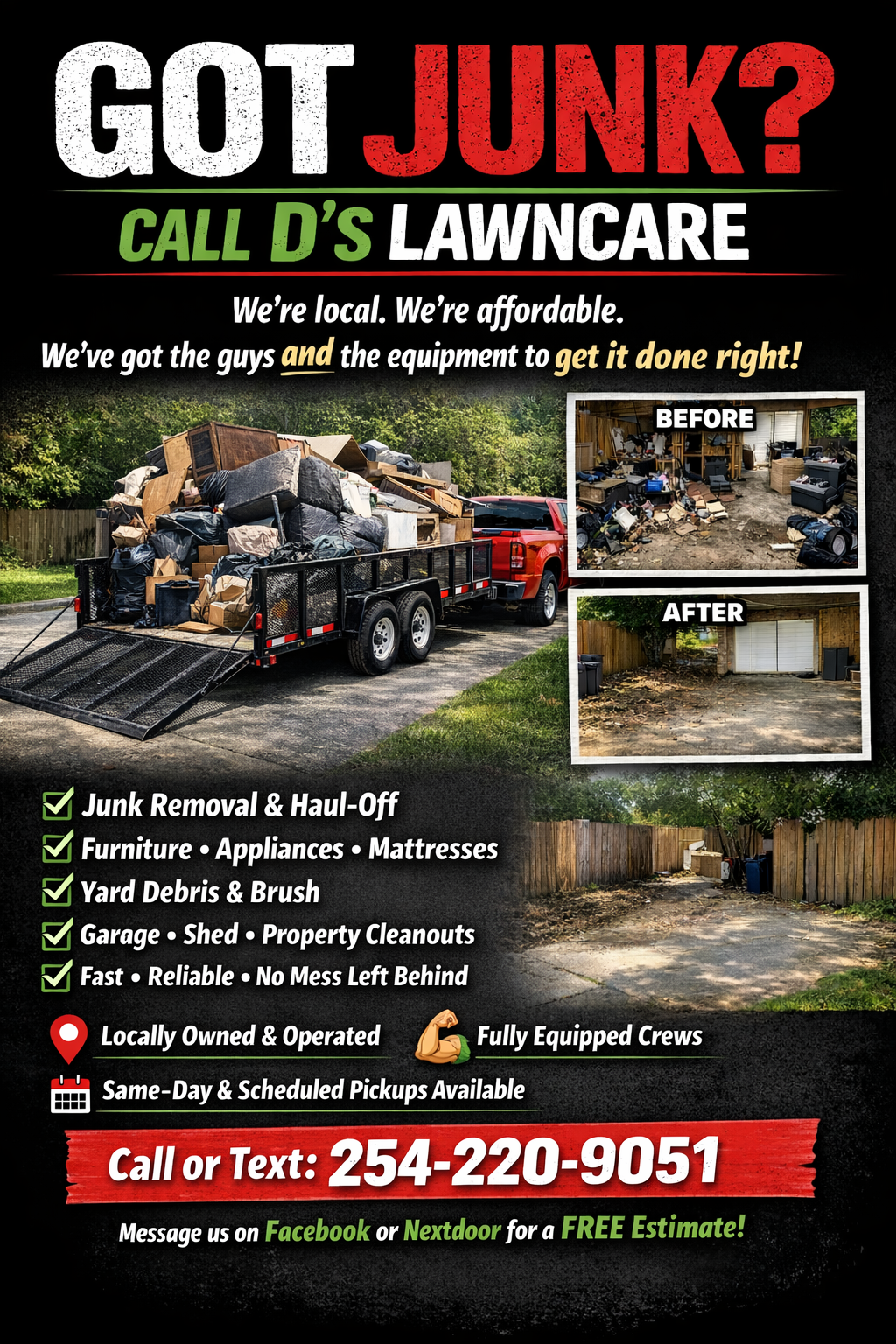  for D’s Lawncare in Killeen, TX