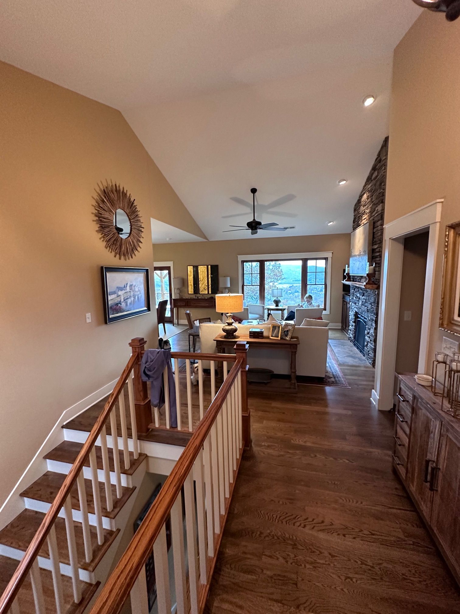 Interior painting Cole Residence for WNC Superior Property Services in Asheville , NC