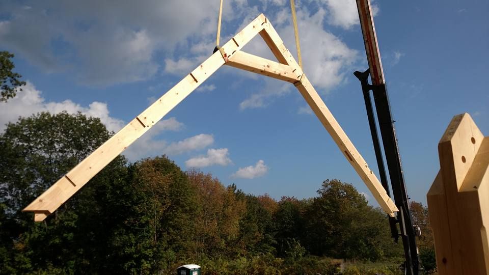 Exterior Renovations for Dresser Timber Frames in Dedham, ME