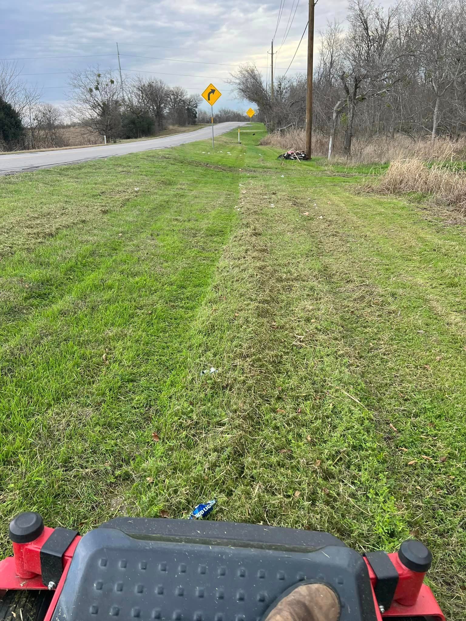 Mowing for Allen Lawn Care in Taylor, Texas