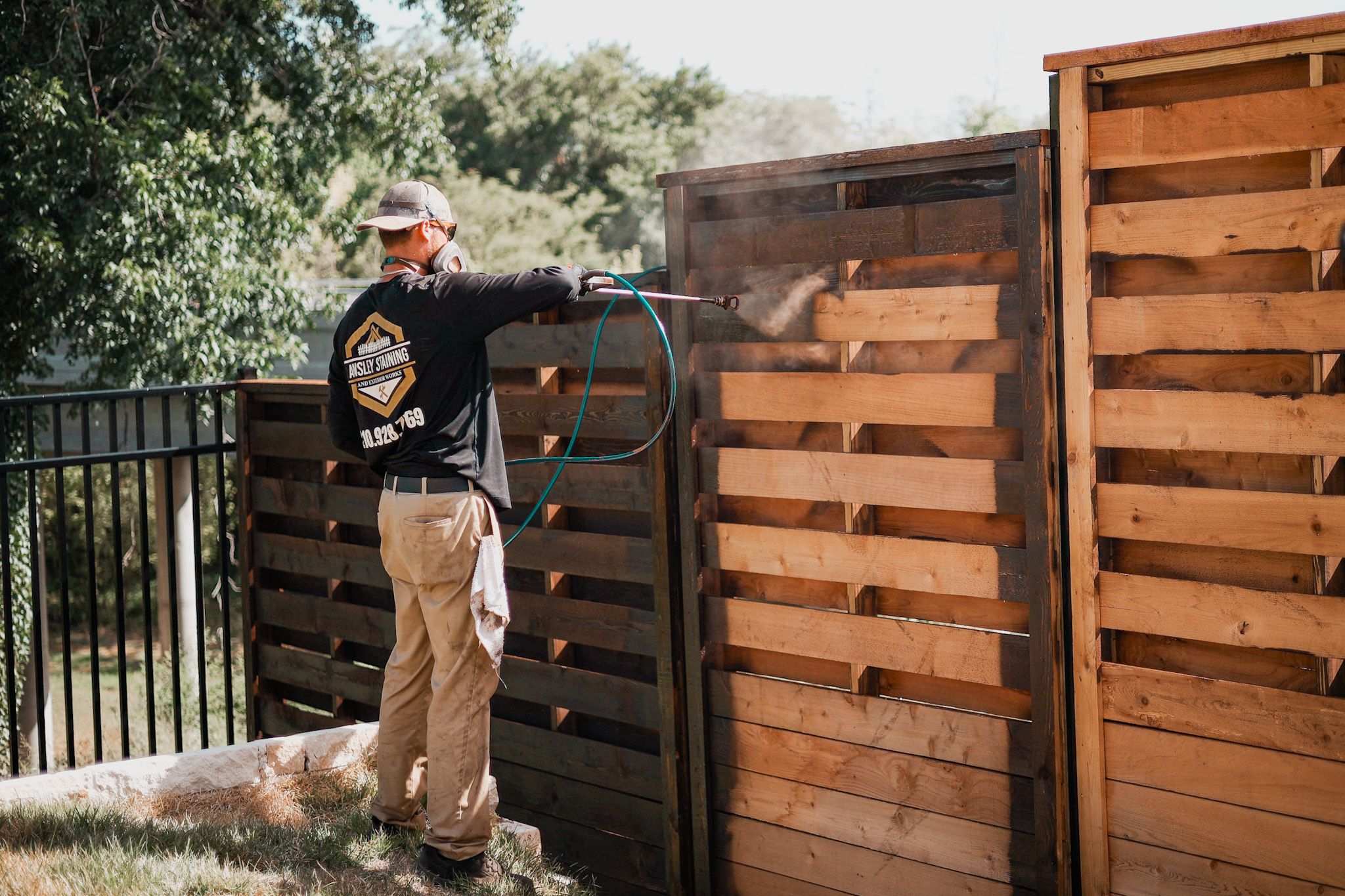 Fence Staining for Ansley Staining and Exterior Works in New Braunfels, TX