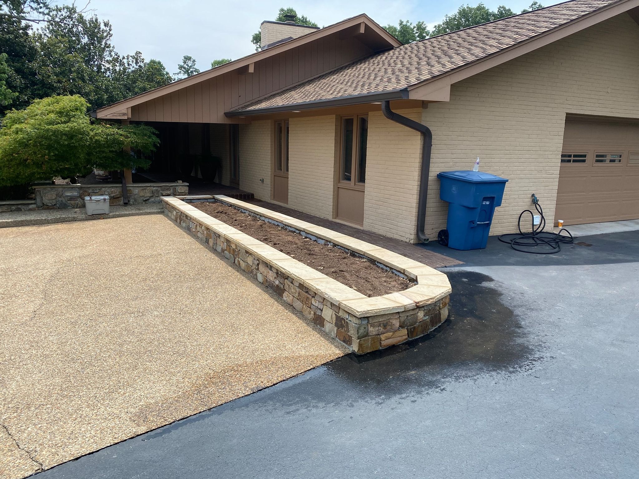 Retaining Wall Construction for Campbell's Outdoor Living in Powell, TN