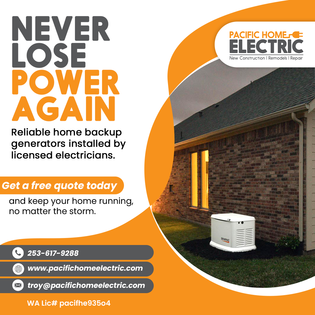  for Pacific Home Electric in Puyallup, WA