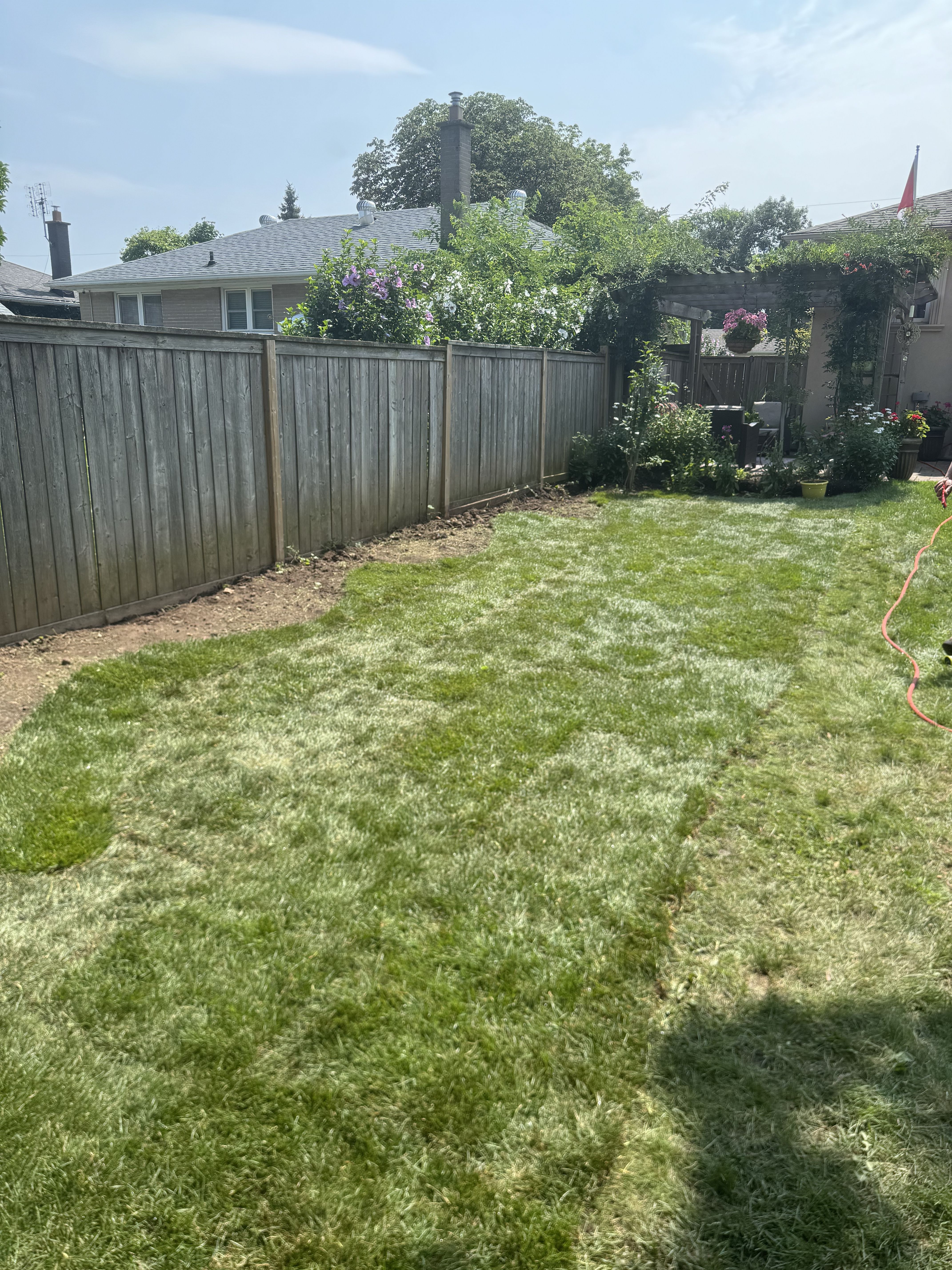 Sod Installation for Calderwood Landscapes in Oakville, ON