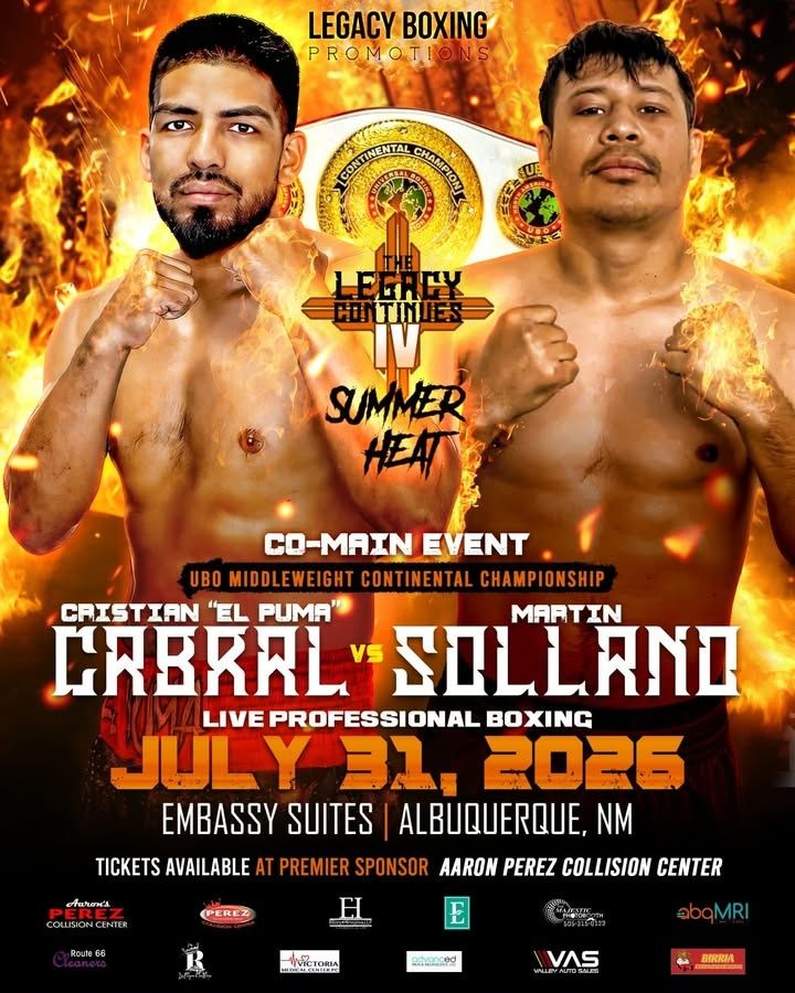  for Sollano Legends Boxing in Amarillo, Tx