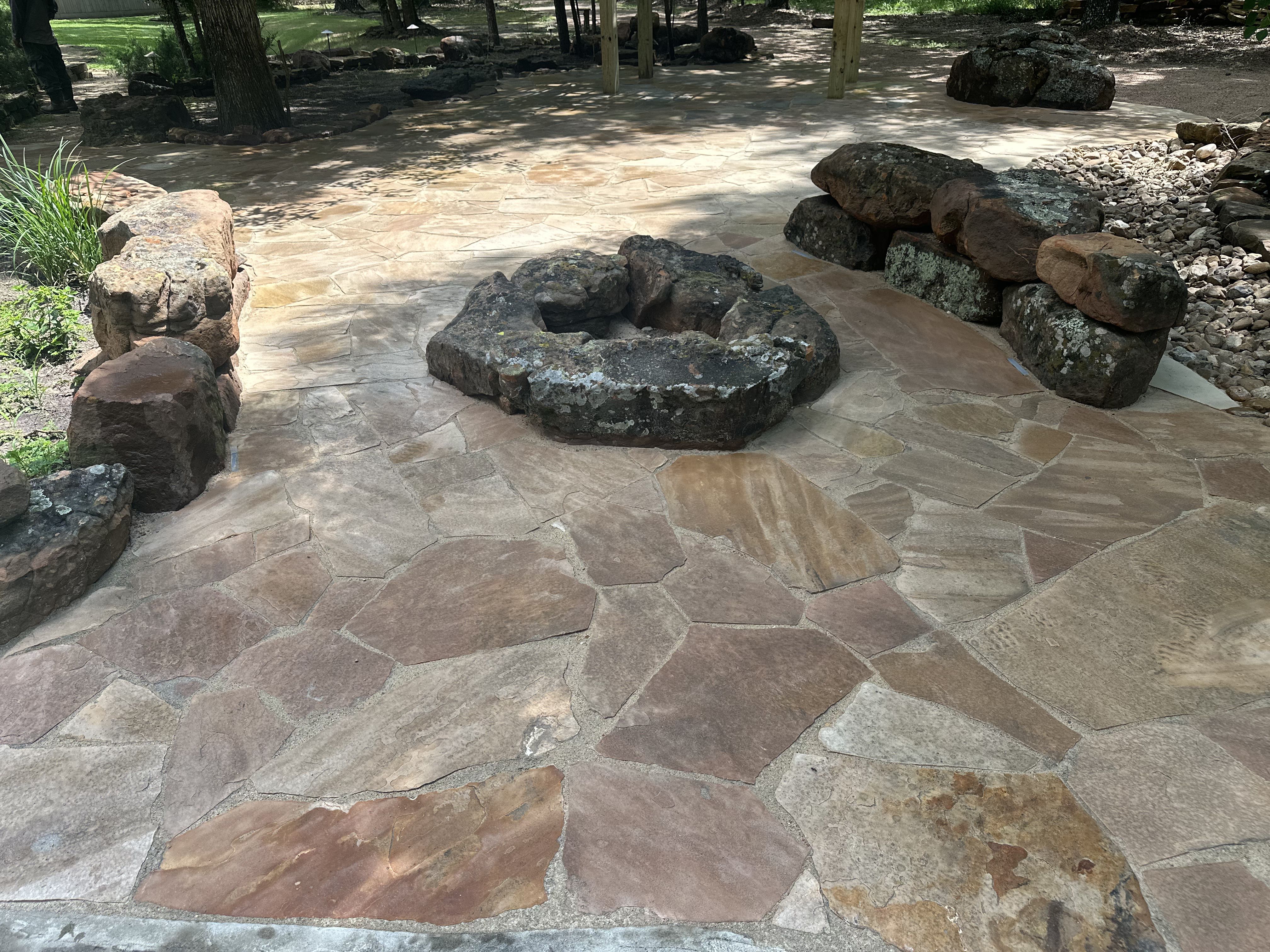 Outdoor Features for Atlas Land Design in Creekside Park, TX