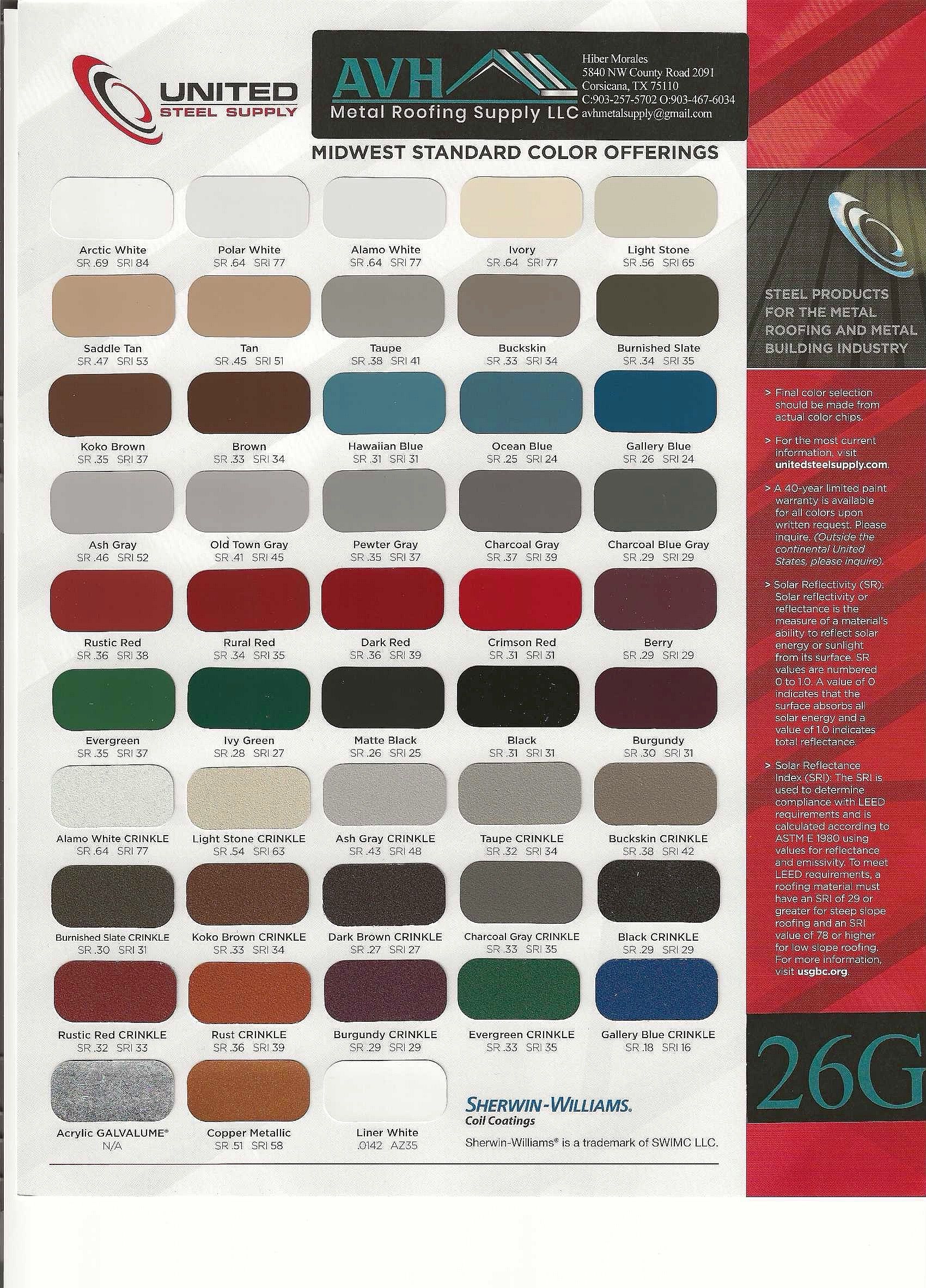  for AVH Metal Roofing Supply in Corsicana, TX