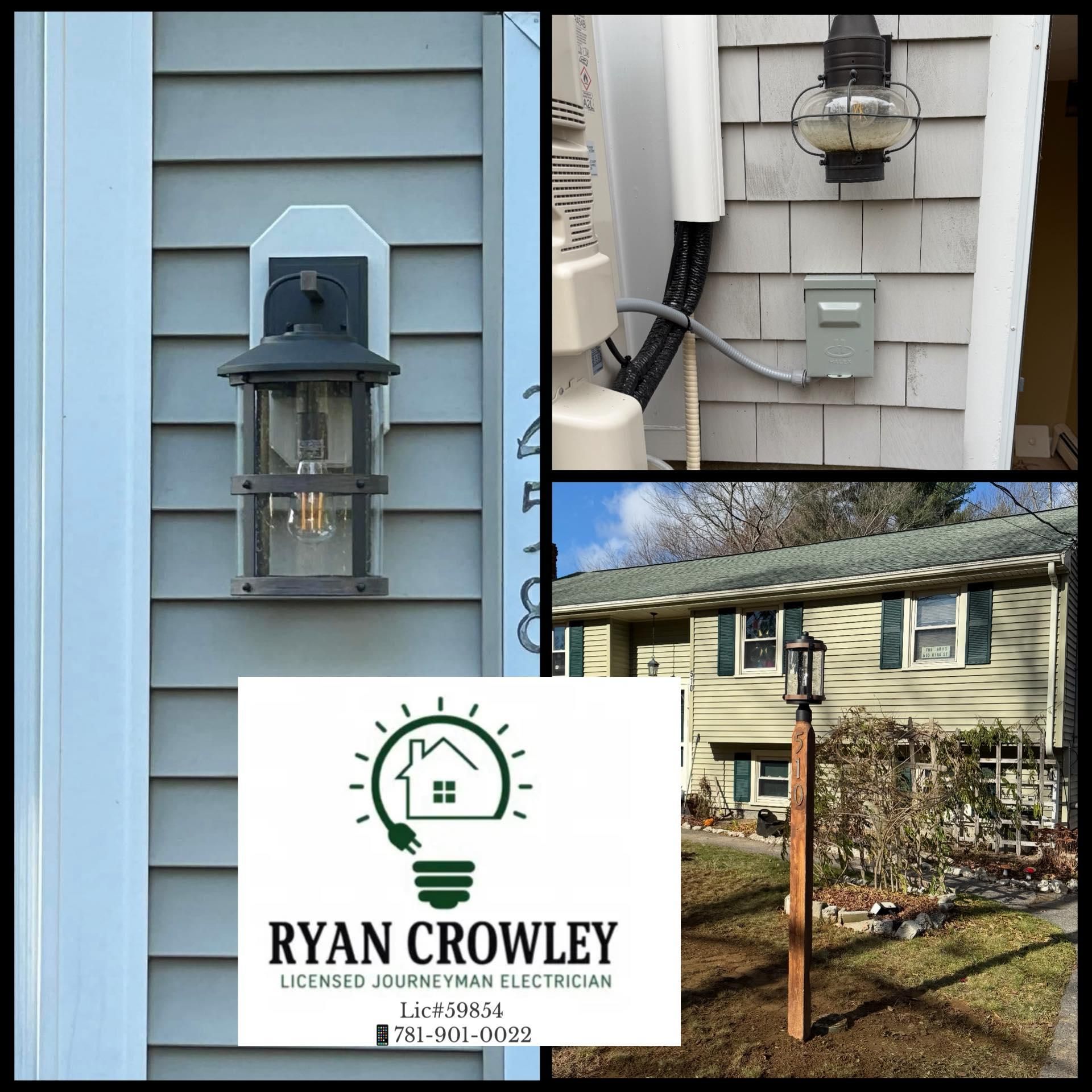  for Ryan Crowley, Journeyman Electrician in East Wareham, MA