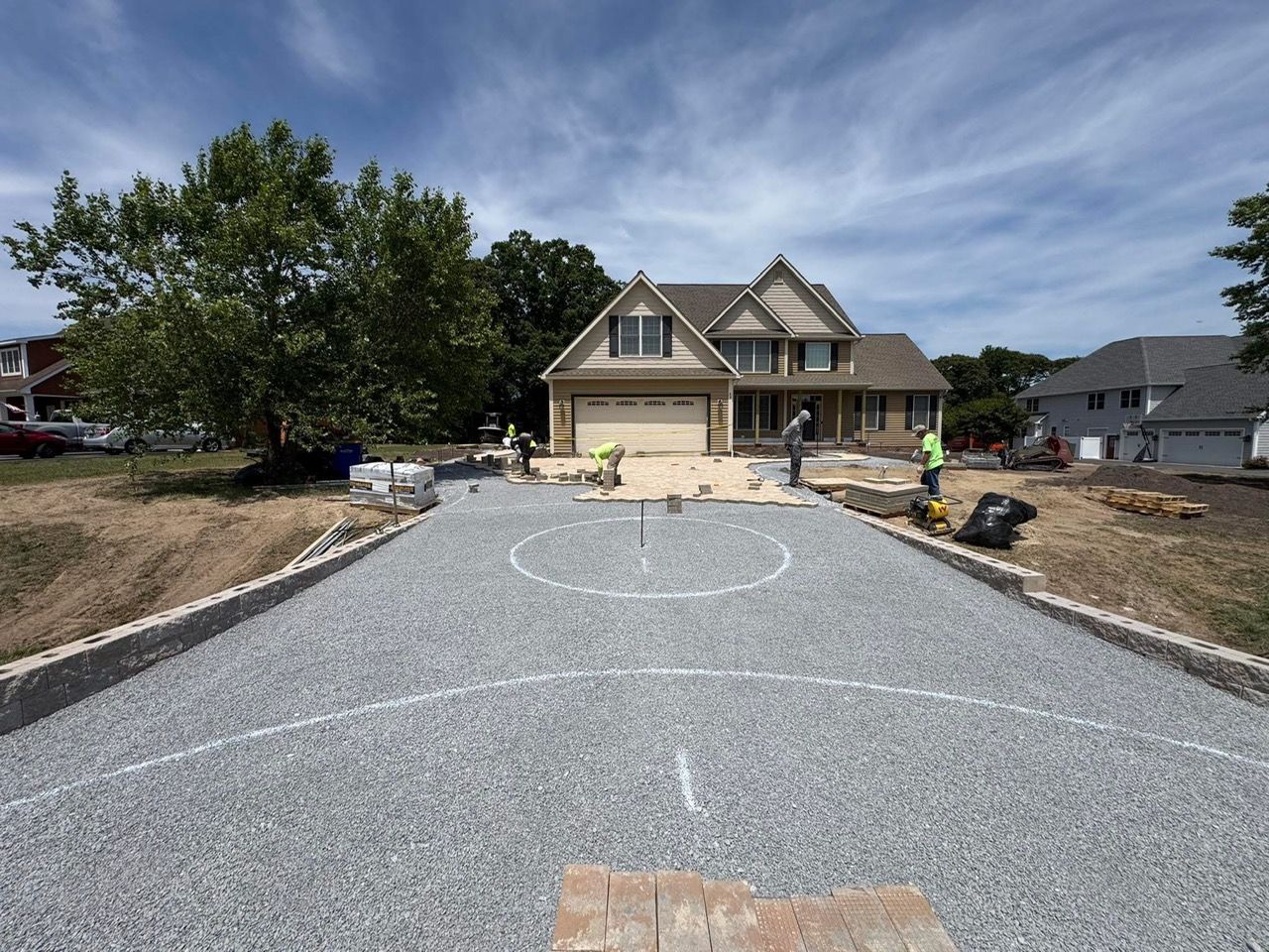 Patio Design & Construction for Broker Post Ground Crew in Sussex County, DE