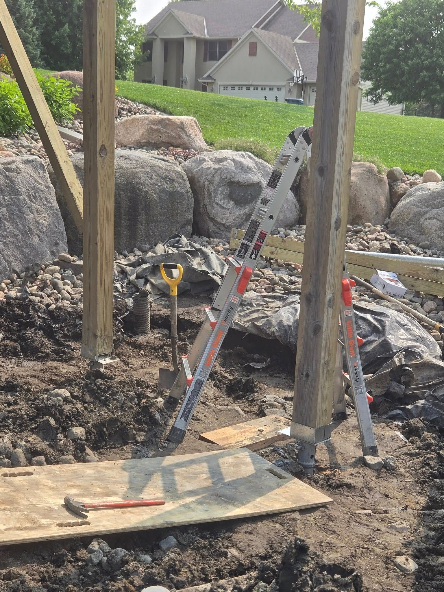 Helical Pier Footings for Elite Piers LLC in East Bethel, MN