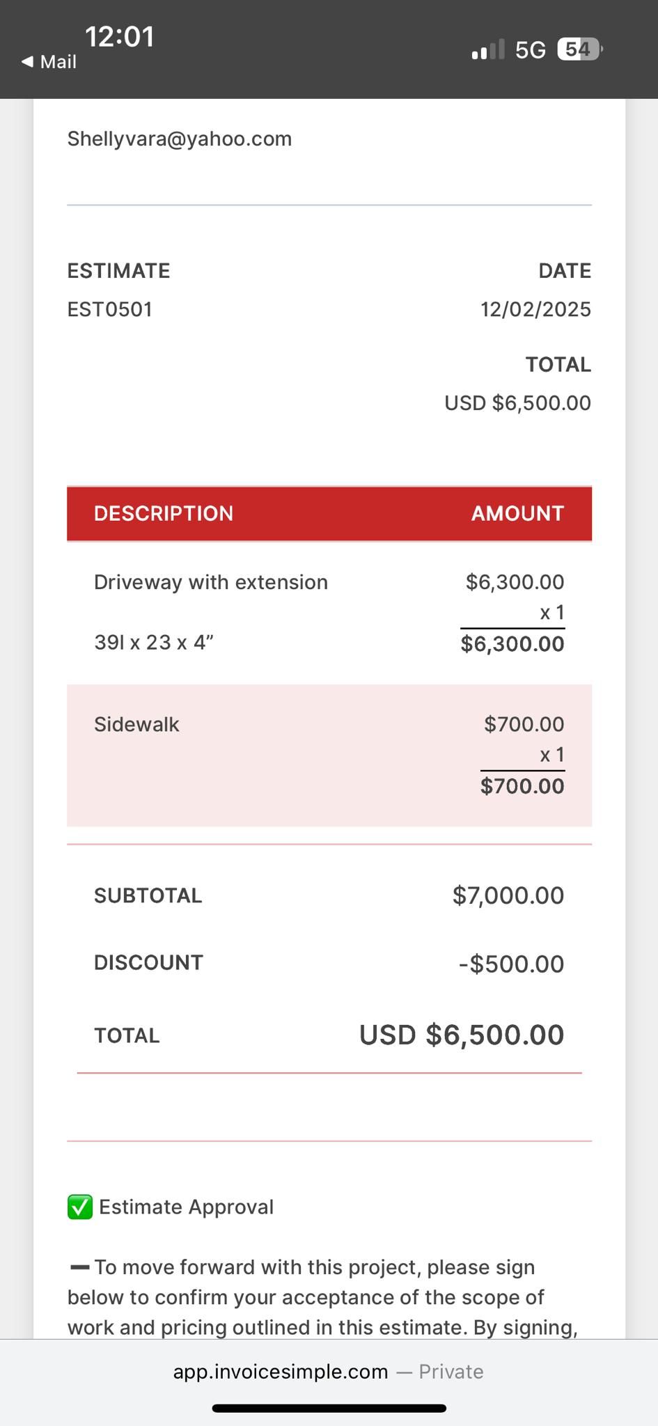  for Delarosa Concrete & Stamping in Pearland, TX
