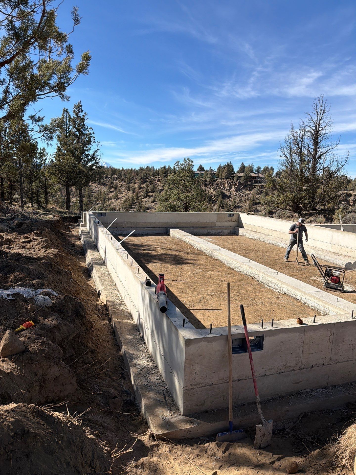 Foundation for TJR Concrete and Construction in Bend, OR