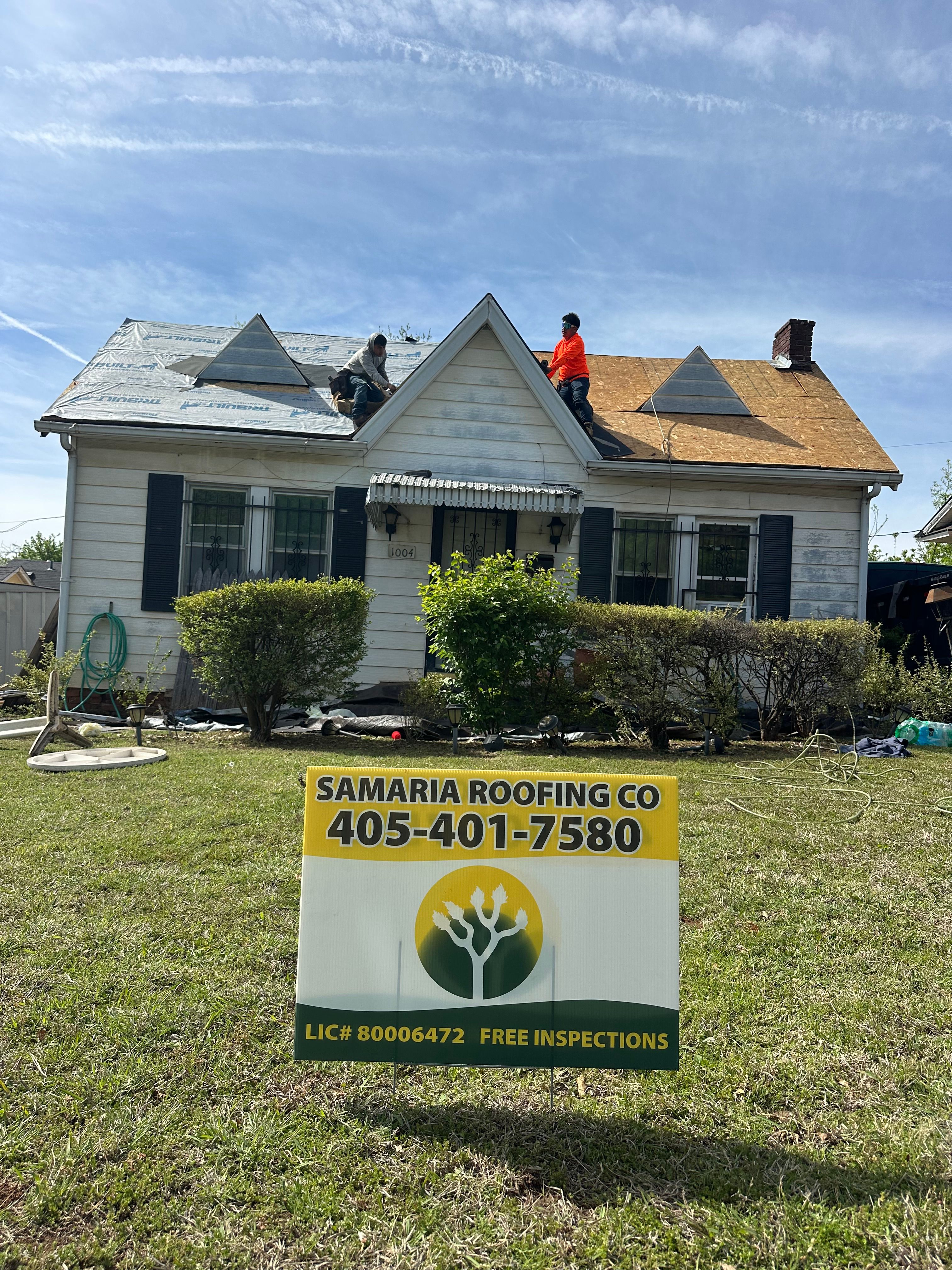  for Samaria Roofing in Oklahoma city, OK