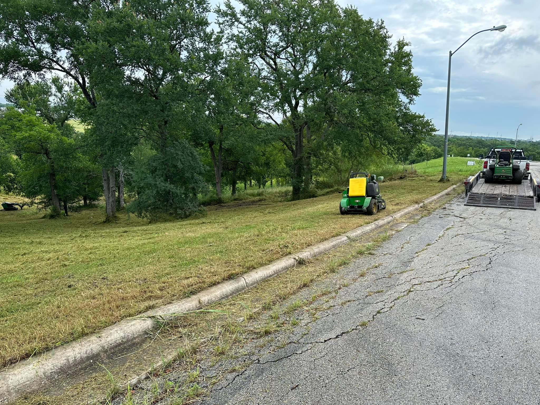 Mowing for Allen Lawn Care in Taylor, Texas